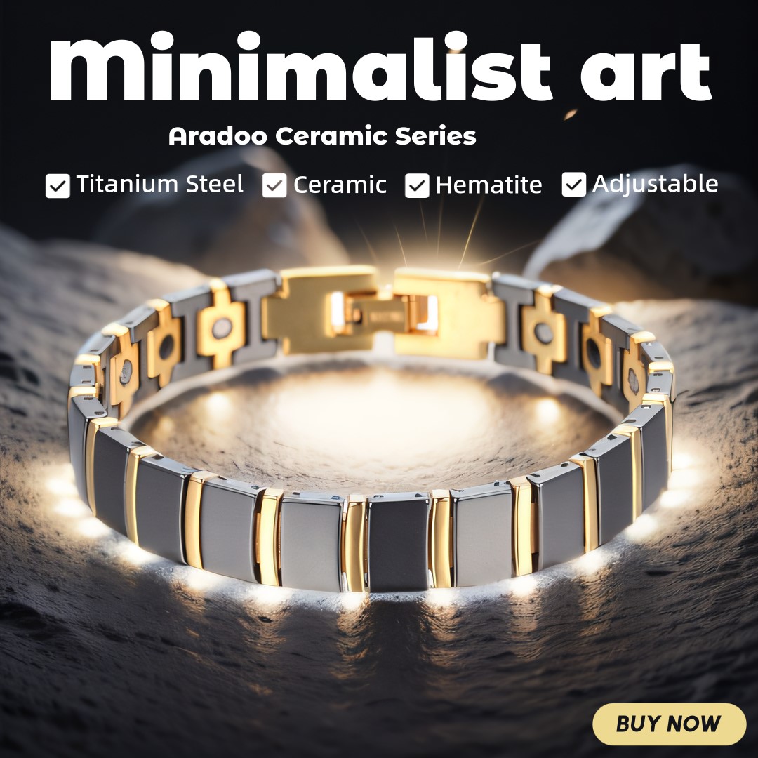 Meditation Headband Eeg - Titanium Steel Ceramic Bracelet Energy Magnetic