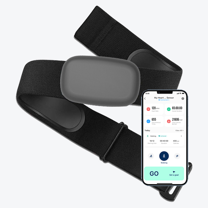 Breath Rate Monitor - FITCENT5.3 Khz Chest Heart Rate Monitor