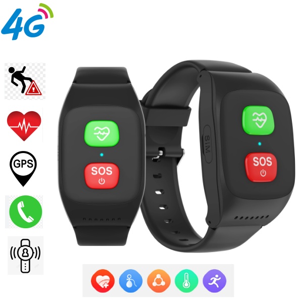 Fall Detection Watch - Fall Detection 4G Elderly Smart Watch