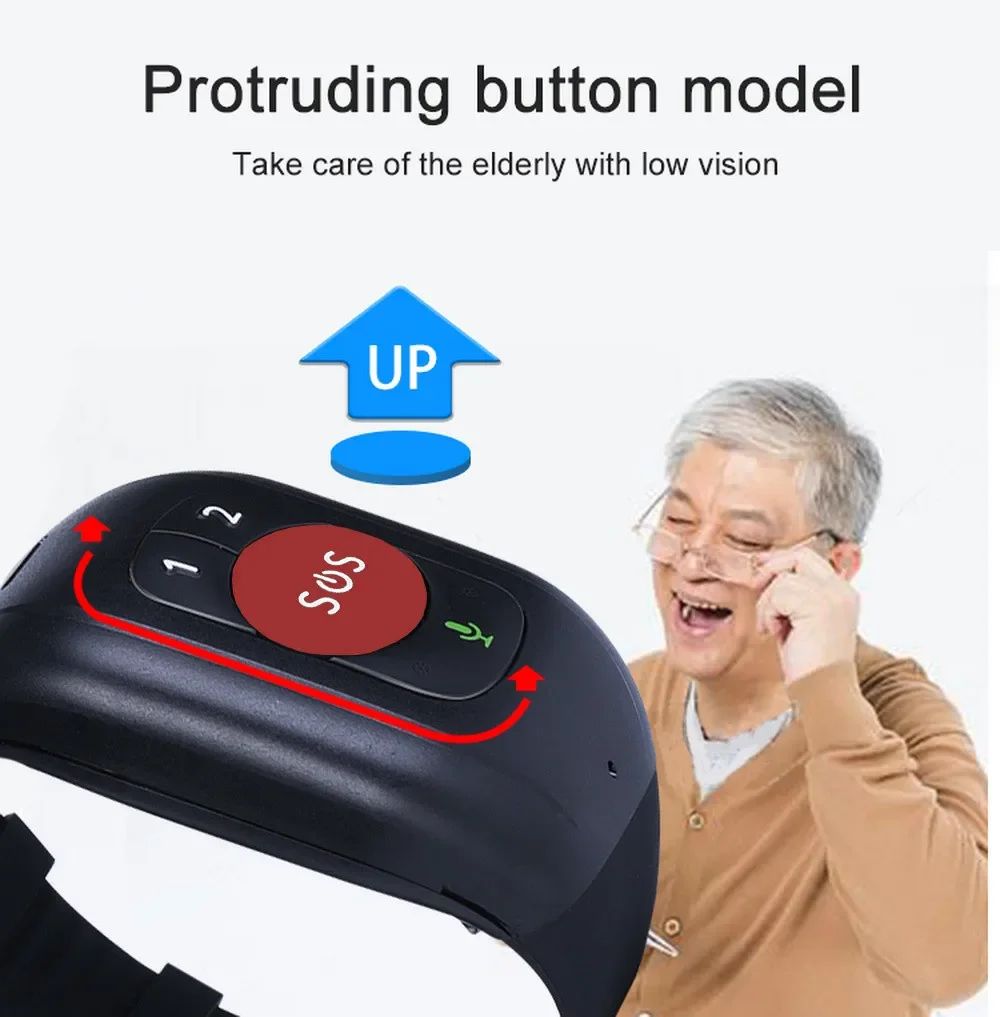 Elderly 4G LTE SOS Watch GPS T - Fall Detection Watch ulasan dan harga