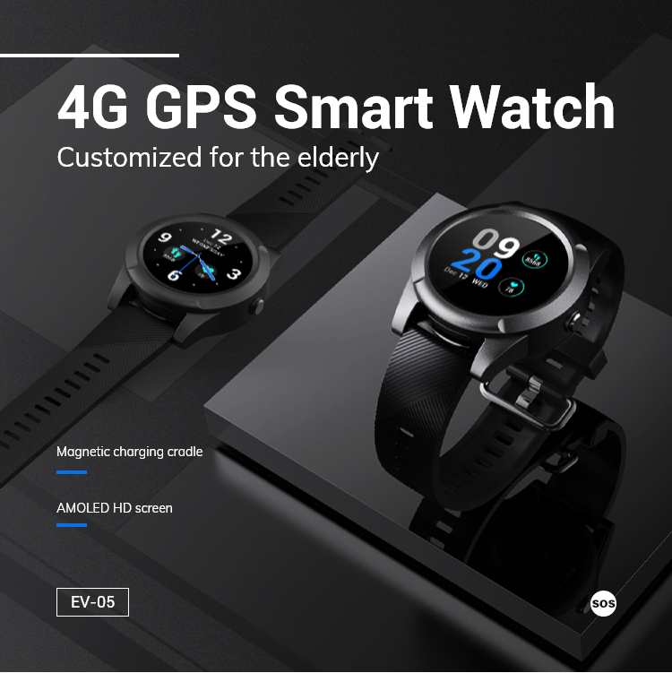 Senior GPS Tracking Smart Watc - Fall Detection Watch ulasan dan harga