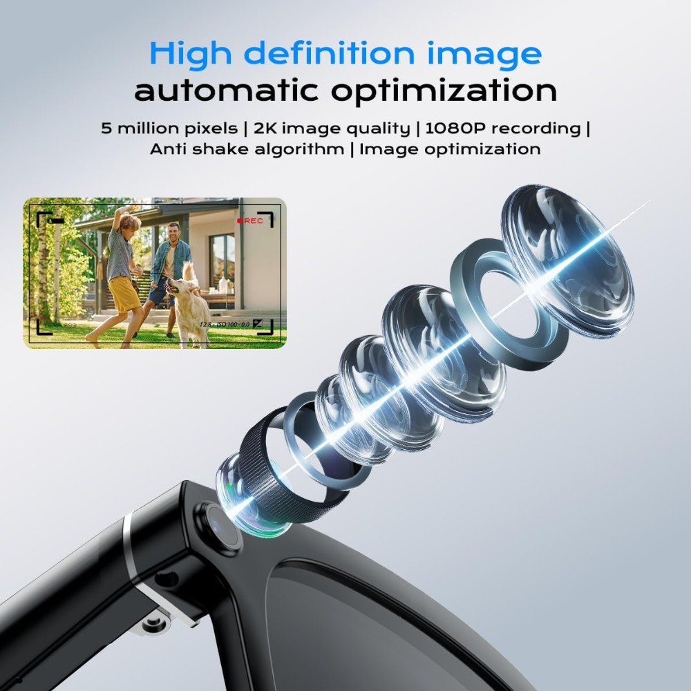 Smart HD Camera Glasses with V - Smart Glasses Lens ulasan dan harga