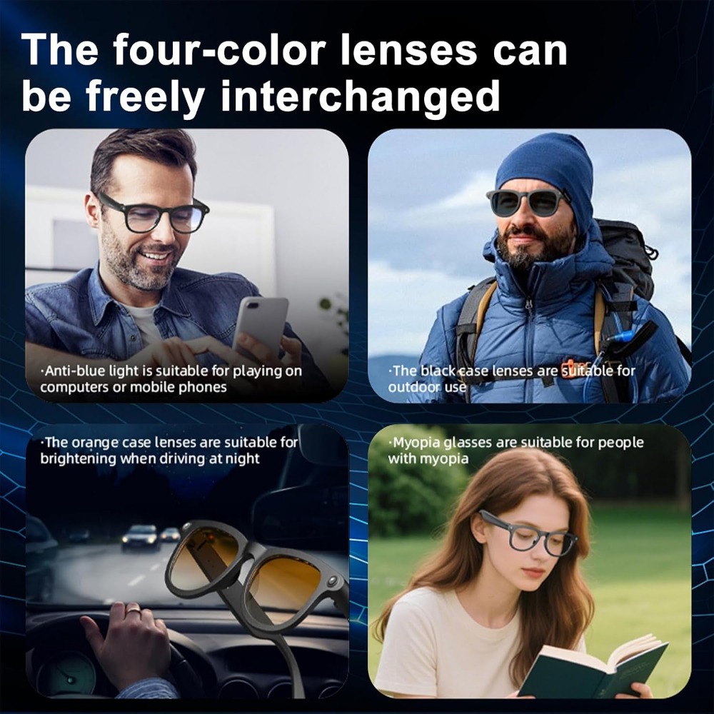 Smart Glasses with HD Camera,  - Smart Glasses Lens ulasan dan harga