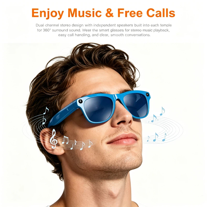 Lenovo 32G Memory 800W 4K Came - Smart Glasses Lens ulasan dan harga
