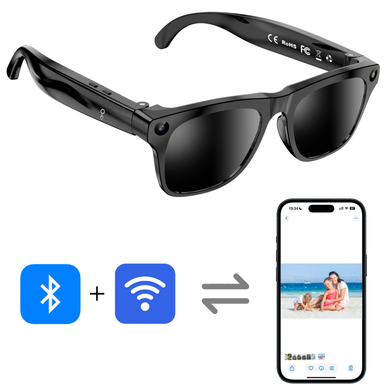 Lenovo 32G Memory 800W 4K Came - Smart Glasses Lens ulasan dan harga