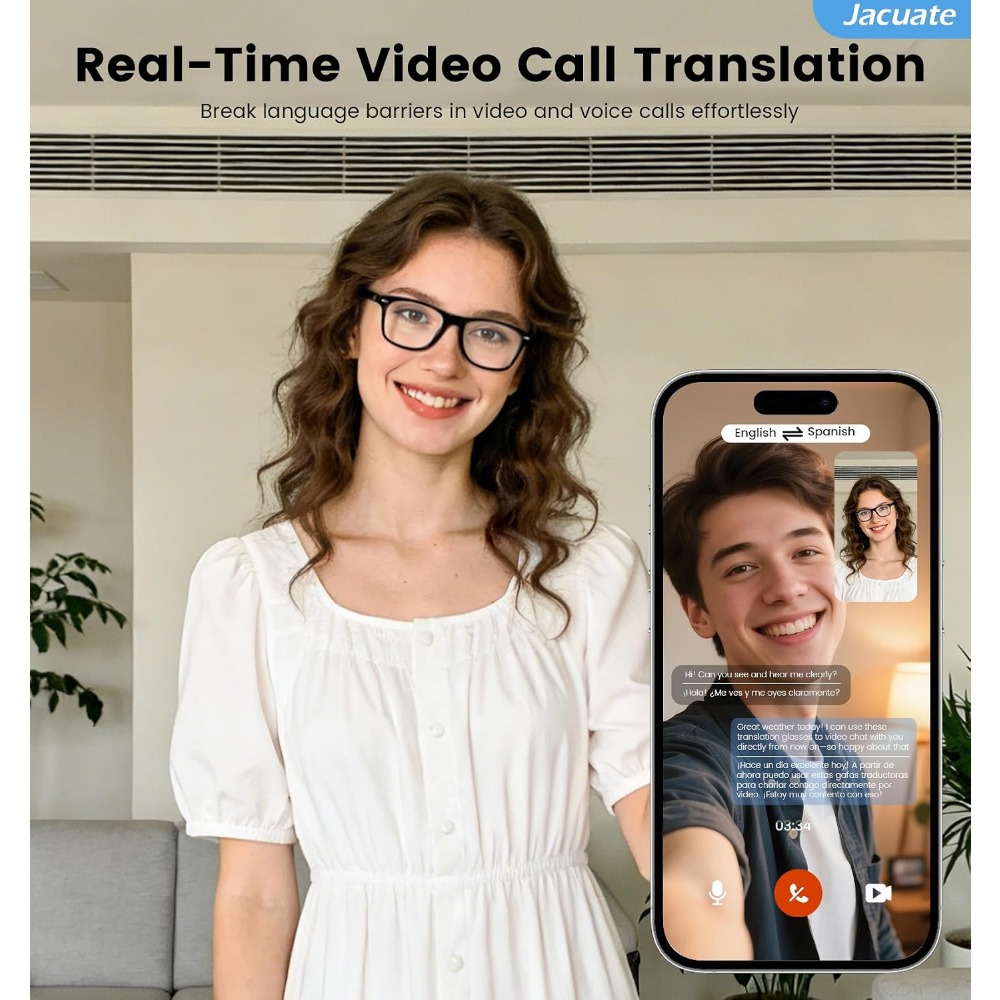 Smart Glasses with Real-Time T - Smart Glasses Lens ulasan dan harga