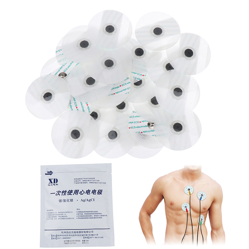 50PCS/Bag Electrode Patch  Dis - Ecg Patch Monitor ulasan dan harga