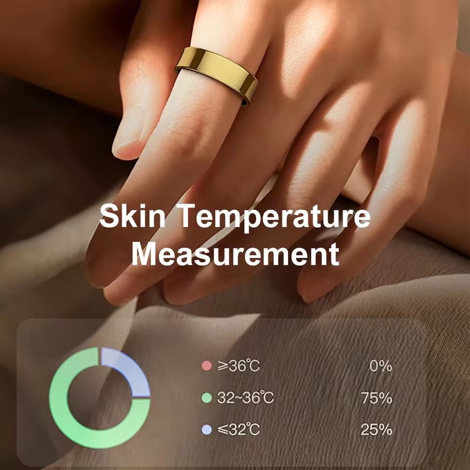 R09 Smart Ring Men Women with  - Temperature Ring Skin ulasan dan harga