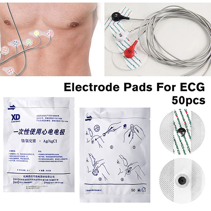 50PCS/Bag Electrode Patch Medi - Ecg Patch Monitor ulasan dan harga