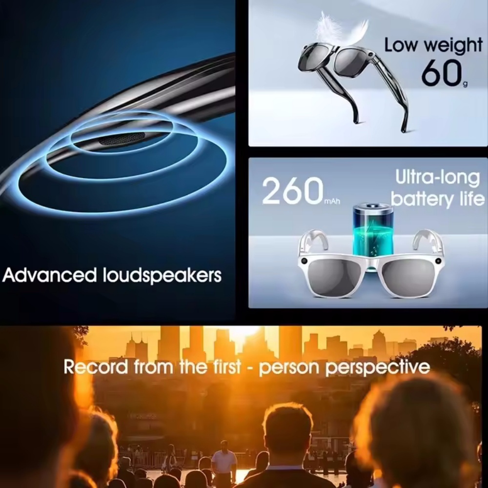 Smart Glasses AI Camera HD Wea - Smart Glasses Lens ulasan dan harga
