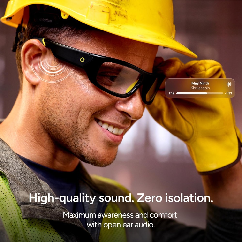 Smart Safety Glasses with Ligh - Smart Glasses Lens ulasan dan harga