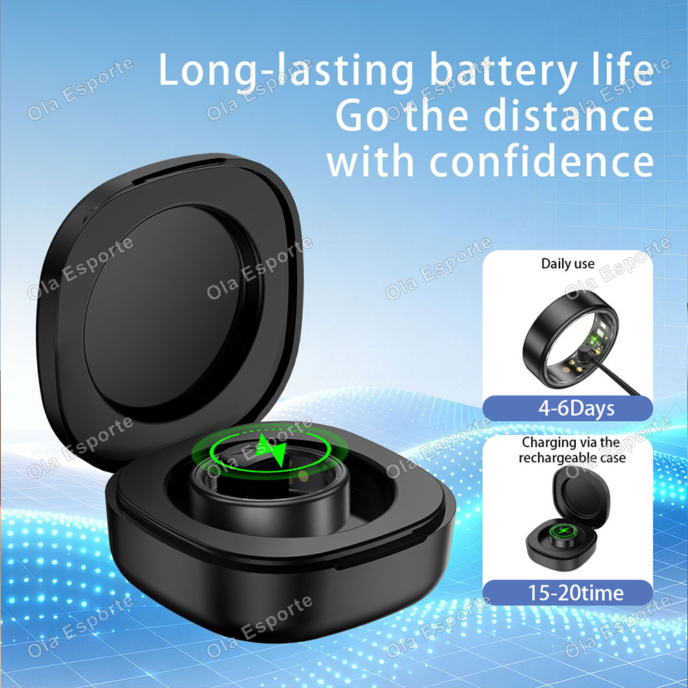 Smart Ring Men Women with Char - Temperature Ring Skin ulasan dan harga