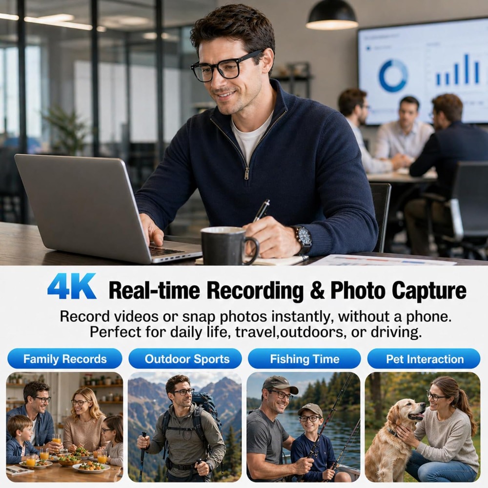Smart Glasses for Travel: 4K V - Smart Glasses Lens ulasan dan harga