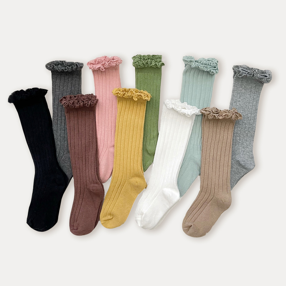 Kids Knee High Socks Baby Girl - Baby Sock Oximeter ulasan dan harga