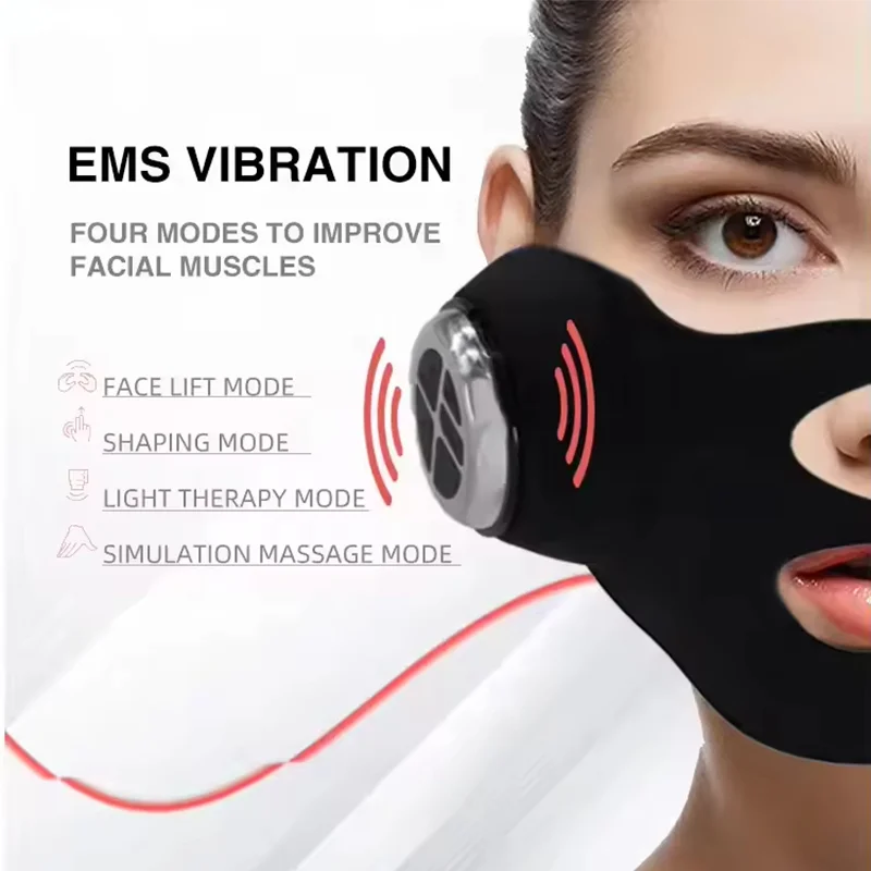 V Face Lifting EMS Facial Mask - Galvanic Skin Sensor ulasan dan harga