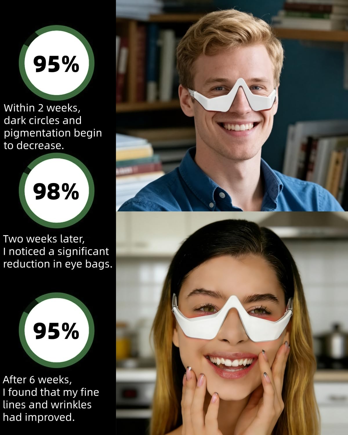 Under Eye Red Light Therapy De - Light Therapy Glasses ulasan dan harga