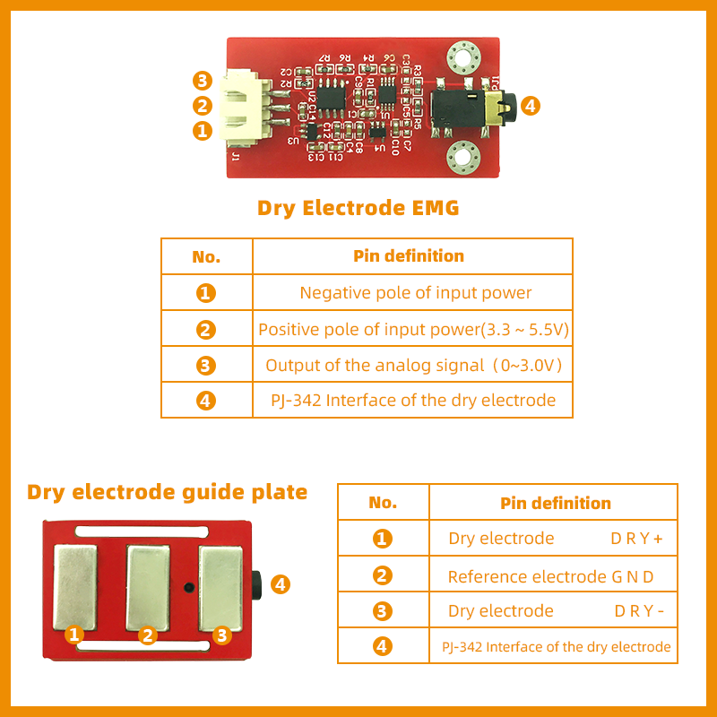 Dry Electrode EMG Sensor Elect - Muscle Sensor Emg ulasan dan harga