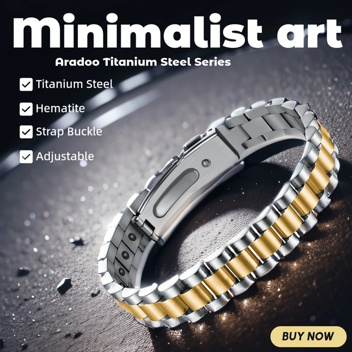 Titanium Steel Hematite Magnet - Meditation Headband Eeg ulasan dan harga