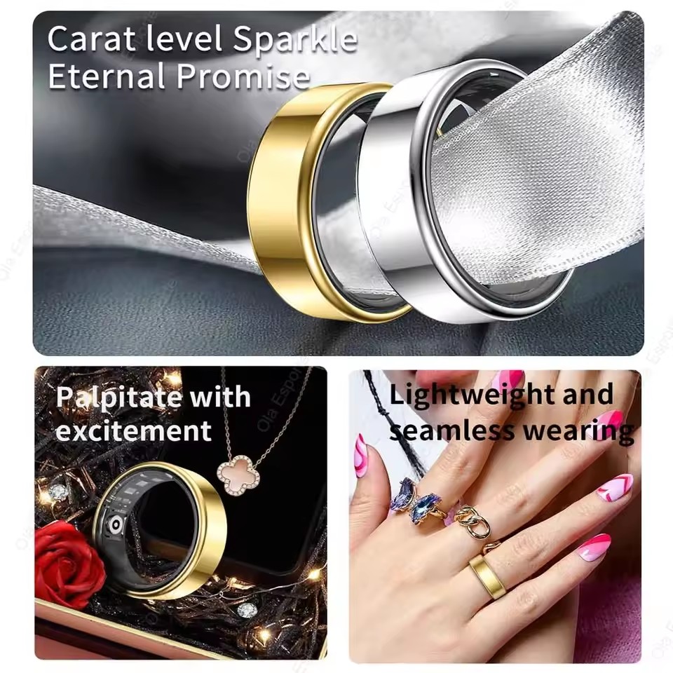 NEW R09 Smart Ring Men Women w - Temperature Ring Skin ulasan dan harga
