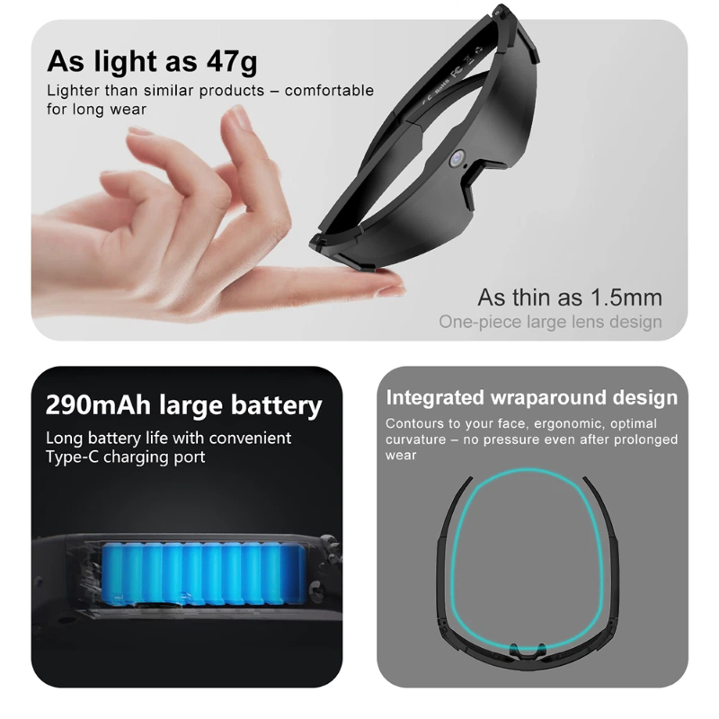 Mijia Al Smart Glasses Cycling - Smart Glasses Lens ulasan dan harga