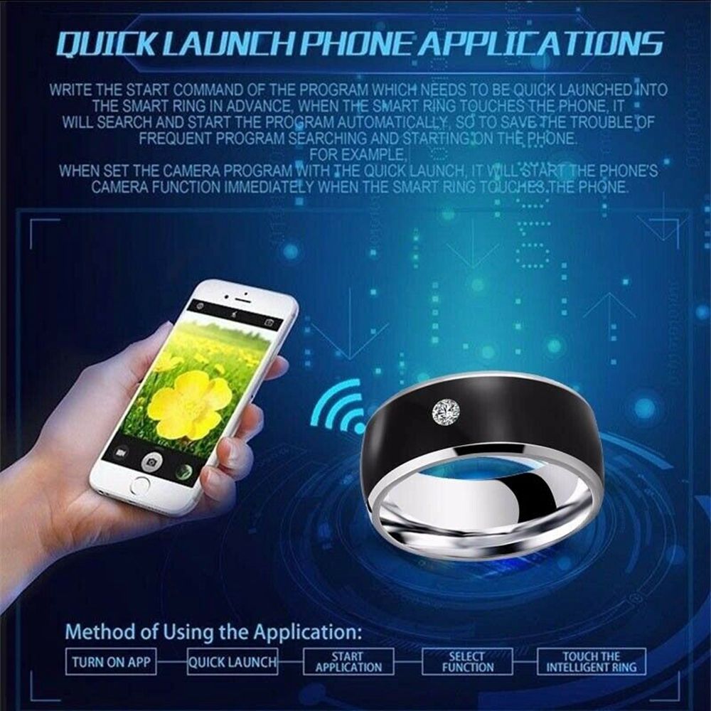Fashion Multifunctional Techno - Smart Ring Nfc Pay ulasan dan harga